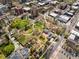 Aerial view of Governors' Park and surrounding neighborhood, showing proximity to amenities at 325 E 7Th Ave, Denver, CO 80203