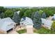 Aerial home view, showcasing the home's landscaping and neighborhood at 25 Canongate Ln, Highlands Ranch, CO 80130