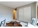 Bright bedroom with large closet and neutral decor at 25 Canongate Ln, Highlands Ranch, CO 80130