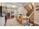 Spacious living room with hardwood floors and a view of the entryway at 3607 Mariposa St, Denver, CO 80211