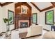 A cozy fireplace, perfect for relaxing after a long day at 5390 S Geneva St, Englewood, CO 80111