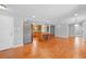 Open kitchen with island and stainless steel appliances at 3998 Haddon Rd, Denver, CO 80205