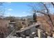 Rooftop deck with seating and views of the city at 4426 Utica St, Denver, CO 80212