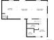 First floor layout showing kitchen, dining, living room, bathroom and foyer dimensions at 26818 E 1St Pl, Aurora, CO 80018