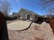 Backyard featuring patio, gravel and wood fence at 20148 E Dartmouth Dr, Aurora, CO 80013