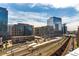 Urban view featuring modern architecture, public transportation, and a vibrant cityscape at 1700 Bassett St # 1102, Denver, CO 80202
