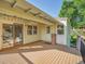 Spacious deck with sliding glass doors, ideal for outdoor entertaining and enjoying the property's backyard at 6844 S Detroit Cir, Centennial, CO 80122