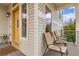 Relax on the porch of this house on the seating provided at 10102 Yampa Ct, Commerce City, CO 80022