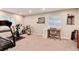 Exercise room with carpet, bike, treadmill and space to work out at 11181 W Crestline Dr, Littleton, CO 80127