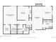 Floor plan showing a 2-bedroom, 1-bath home at 12470 E Cornell Ave # 104, Aurora, CO 80014