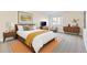 Modern bedroom features a large bed, stylish furnishings, and ample natural light at 2616 Loon Cir, Castle Rock, CO 80104