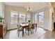 Bright dining room with lots of natural light and a sliding glass door out to the yard at 2616 Loon Cir, Castle Rock, CO 80104