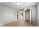 Spacious bedroom features carpet flooring, closet, and ensuite bathroom access with great natural light at 17058 Hastings Ct, Parker, CO 80134