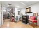 Cozy basement area with a collection of records, amps, and vintage furniture at 1439 S Emerson St, Denver, CO 80210