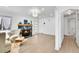 Spacious living room with fireplace and white paint, perfect for relaxation and entertaining guests at 2800 Albion St, Denver, CO 80207
