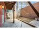 Backyard with brick wall and overhead patio at 1610 N Humboldt St # 1/2, Denver, CO 80218