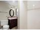 Basement bathroom with shower and vanity at 10350 W Burgundy Ave, Littleton, CO 80127