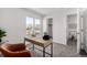 Home office with neutral walls and soft carpet at 4752 E 108Th Pl, Thornton, CO 80233