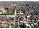 Aerial view of the neighborhood, featuring its tree-lined streets and the location of the home at 2850 Lowell Blvd, Denver, CO 80211