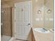 Clean and modern bathroom features walk-in shower at 9429 Ashbury Cir # 101, Parker, CO 80134