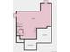 Basement floorplan showing unfinished basement layout with unexcavated area for utilities at 1694 Fox Trotter Pt, Castle Rock, CO 80104
