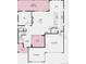First floorplan showing open concept layout for kitchen, dining, living and flex spaces at 1694 Fox Trotter Pt, Castle Rock, CO 80104