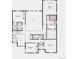 Second floorplan showing the layout of the bedrooms and laundry room upstairs at 1694 Fox Trotter Pt, Castle Rock, CO 80104