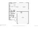 Detailed first floor plan showcasing kitchen, dining room, living room, and garage dimensions at 2015 Wildwood St, Lochbuie, CO 80603