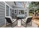 Relaxing backyard deck with stylish seating, perfect for outdoor enjoyment and leisure at 7142 S Hudson Ln, Centennial, CO 80122