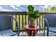Cozy balcony seating with a peaceful view, perfect for relaxation and enjoying the outdoors at 1135 S Gilbert St # 103, Castle Rock, CO 80104