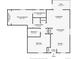 Floor plan showcasing the layout of the home with labeled rooms and dimensions at 1135 S Gilbert St # 103, Castle Rock, CO 80104