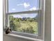 Enjoy the view from this window, overlooking green foliage and neighborhood homes at 1135 S Gilbert St # 103, Castle Rock, CO 80104