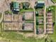 Aerial of horse runs, showing the layout and functionality of this equestrian property's setup at 39681 Swift Creek Cir, Elizabeth, CO 80107