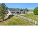 Backyard featuring a white fence and patio at 39681 Swift Creek Cir, Elizabeth, CO 80107