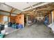 Inside the horse barn featuring stalls, equipment, and a functional layout for efficient horse care at 39681 Swift Creek Cir, Elizabeth, CO 80107