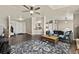 Living room with a view of the kitchen at 39681 Swift Creek Cir, Elizabeth, CO 80107