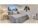 Comfortable bedroom featuring a large window and soft gray bedding at 2201 Juniper Ct, Boulder, CO 80304