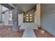 Contemporary home entrance with a statement door, stone accents, and modern design at 2201 Juniper Ct, Boulder, CO 80304