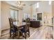 Open concept dining room and living room, great for entertaining Gathering and friends at 10578 Parkington Ln # 35D, Highlands Ranch, CO 80126
