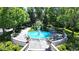 Beautiful courtyard with a central fountain and lush landscaping at 106 S University Blvd # 5, Denver, CO 80209