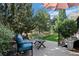 Relaxing backyard patio with seating area and lush landscaping at 2975 Thunder Lake Cir, Lafayette, CO 80026