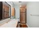 Basement bathroom with shower and single vanity at 2975 Thunder Lake Cir, Lafayette, CO 80026