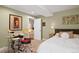 Basement bedroom with drum set and double bed at 2975 Thunder Lake Cir, Lafayette, CO 80026