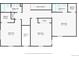 Upper level floor plan with two bedrooms, two bathrooms, and walk-in closets at 2975 Thunder Lake Cir, Lafayette, CO 80026