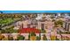 Stunning aerial view of the neighborhood showcasing building architecture, landscaping and surrounding community at 2400 E Cherry Creek South Dr # 307, Denver, CO 80209