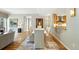 Bright dining area featuring modern furniture and hardwood floors at 2400 E Cherry Creek South Dr # 307, Denver, CO 80209
