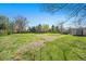 Spacious backyard lot with grass lawn and mature trees at 10490 W 78Th Ave, Arvada, CO 80005