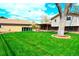 Expansive backyard featuring a lush green lawn and mature tree, perfect for outdoor activities at 11823 Williams Way, Northglenn, CO 80233