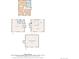 A clear floorplan outlining all four stories of this 1484 square foot home at 11823 Williams Way, Northglenn, CO 80233