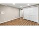 Finished bedroom features ample closet space at 3205 S Tulare Ct, Denver, CO 80231